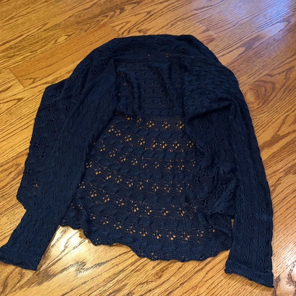 Cotton by Autumn Cashmere Woman’s Navy Cardigan Size XS - Picture 5 of 5